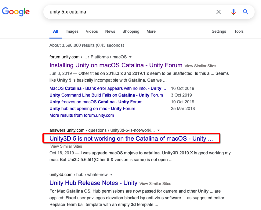 Unity5.x-incompatible-with-mac-catalina-10.15_issue